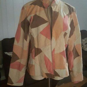 Light weight multi colored jacket.